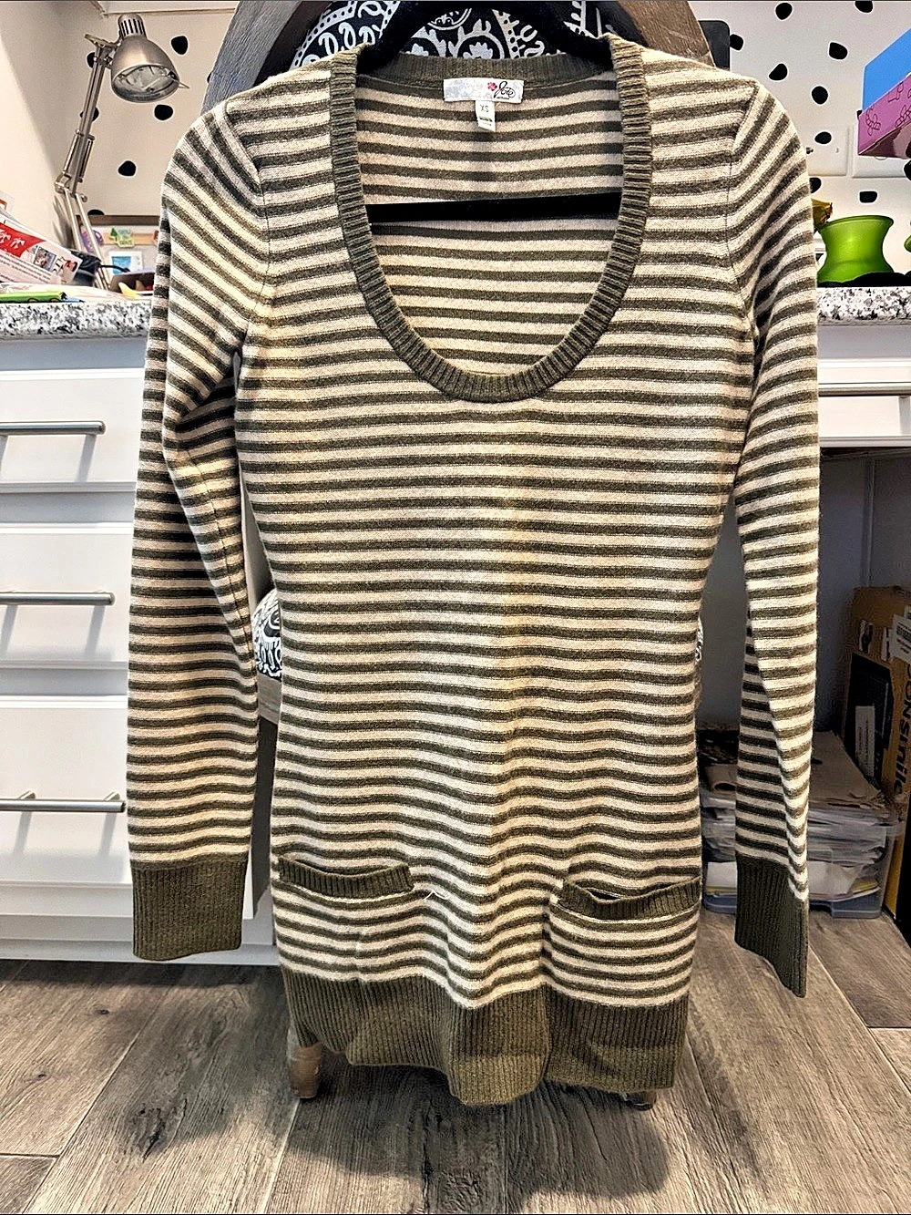Joie Striped Cashmere Sweater Size XS Like New